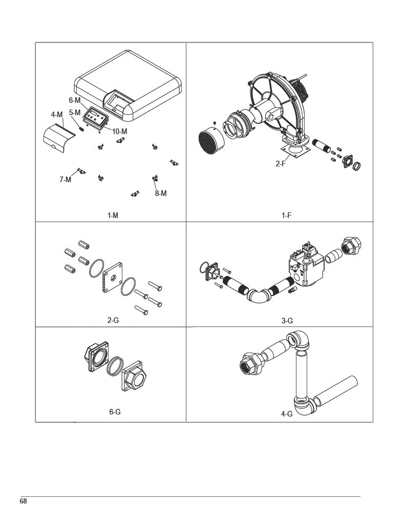 Raypak AVIA P-D404A-EP-C Liquid Propane Low NOx Pool and Spa Heater 399K BTU 018099 parts diagram