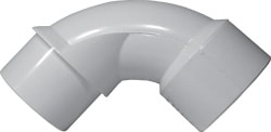 Elbow, 4" Slip x Spigot PVC Schedule 40 90 Degree