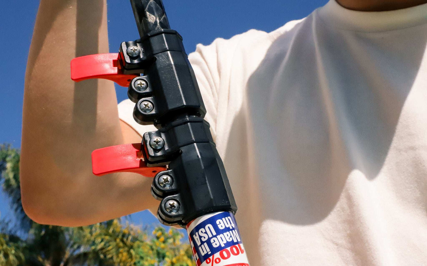 SKIMLITE CARBONLITE FIBER POLE SKIMLITE CARBON FIBER POLE WITH LEVER LOCK 6' - 17'