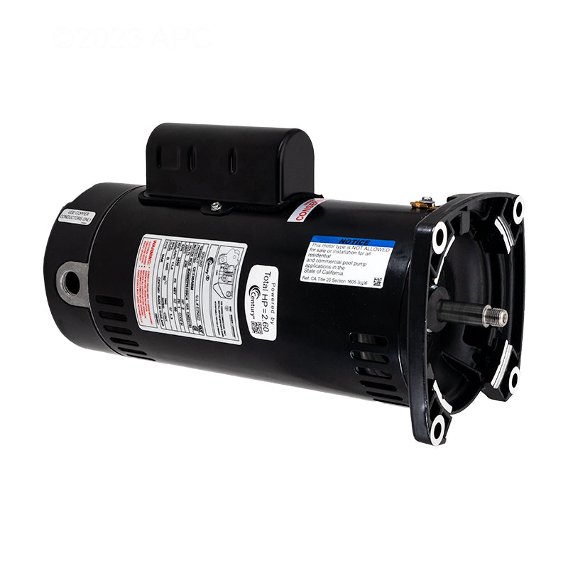 Century SQ1202 2 HP 230V Square Flange Pool Motor (A.O. Smith)