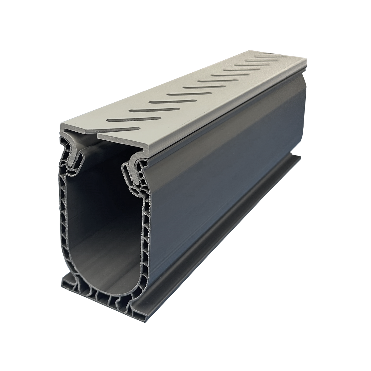 Stegmeier Frontier Deck Drain Pro Gray 10' - SDDPRO-G