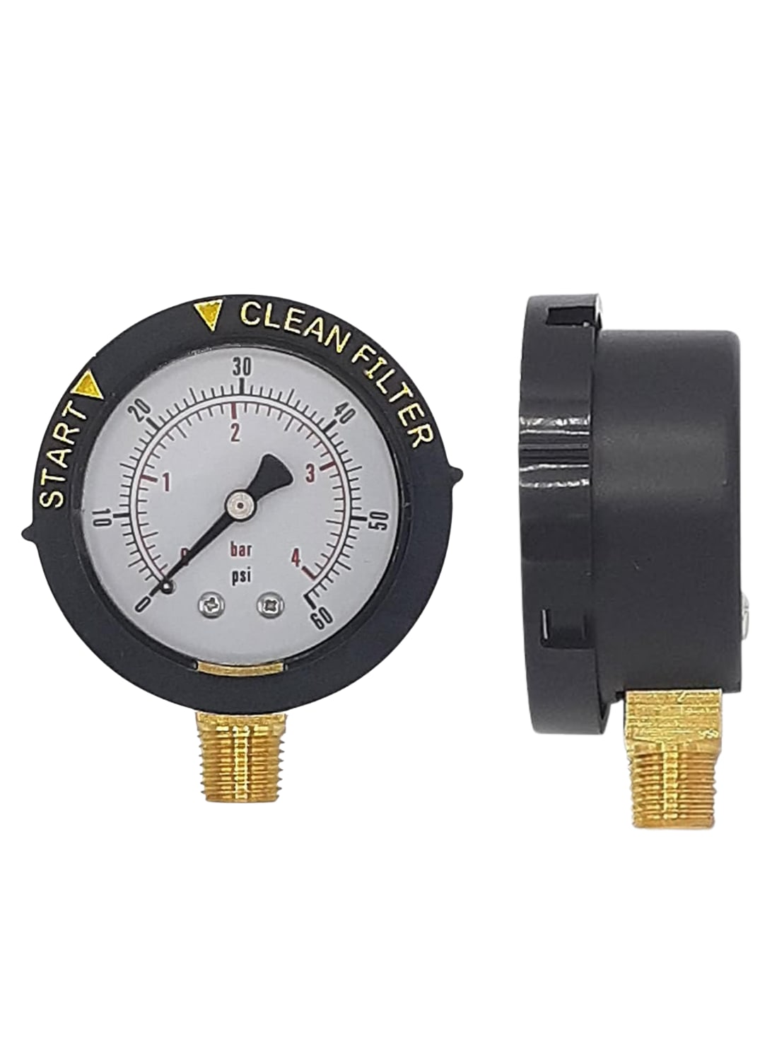 Swimables Bottom Mount Pressure Gauge - SW-25-058
