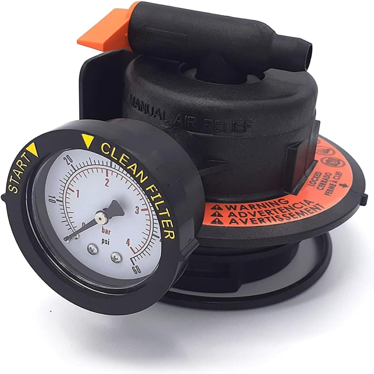 Swimables DEX2420MAR2 Hayward Style Air Relief Valve Assembly With Gauge - SW-27-242