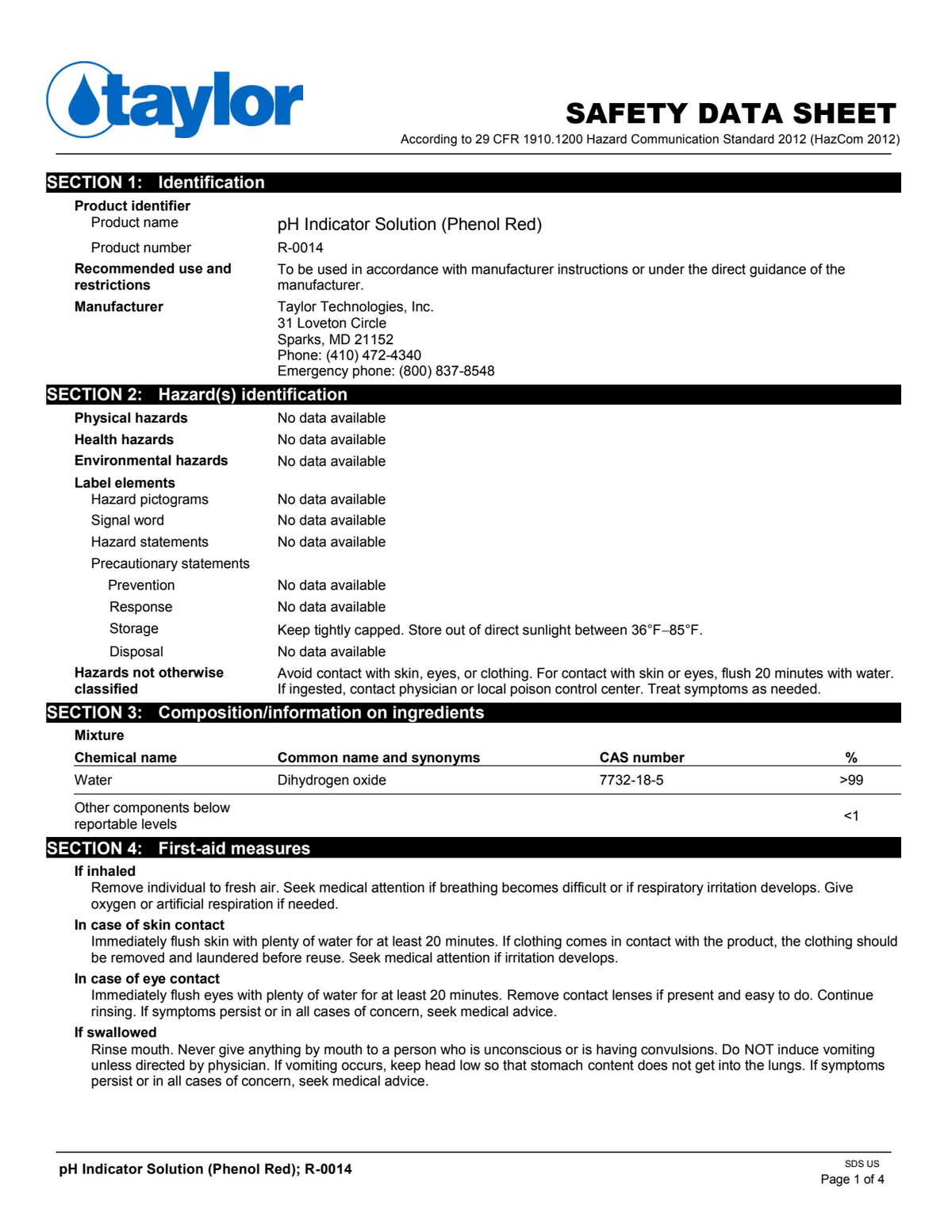 Taylor Tayreskit 3WAY Tc,br,ph Oto K-1000 Basic Oto