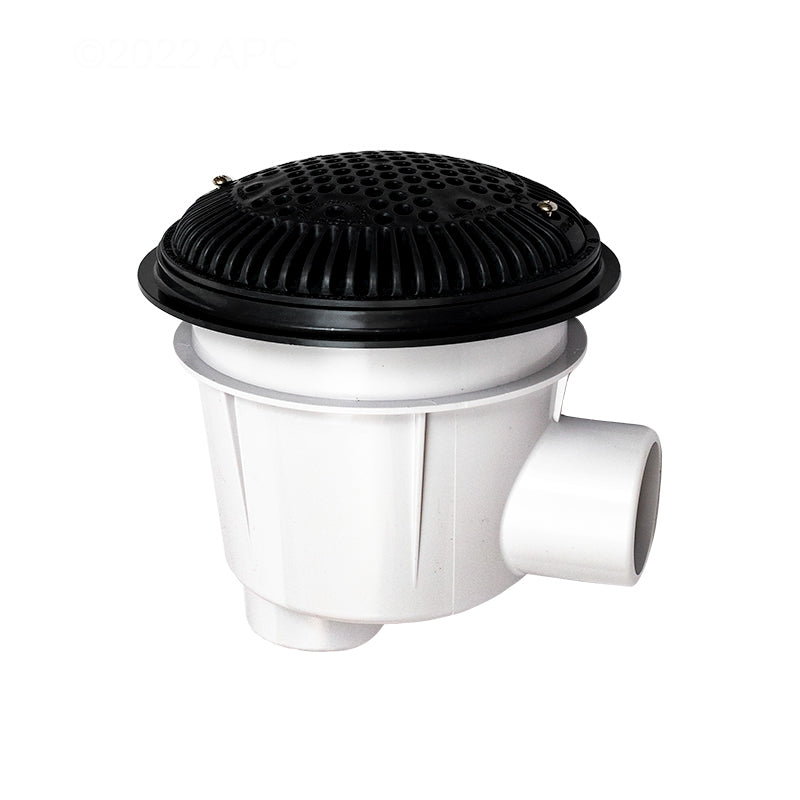 Hayward Black Sump with Adj 8" Grate 2/PK 2"Sx2"FPT - WG1154SBLKPAK2