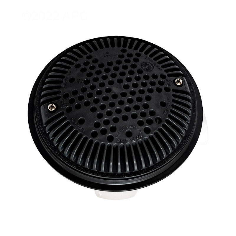 Hayward Black Sump with Adj 8" Grate 2/PK 2"Sx2"FPT - WG1154SBLKPAK2