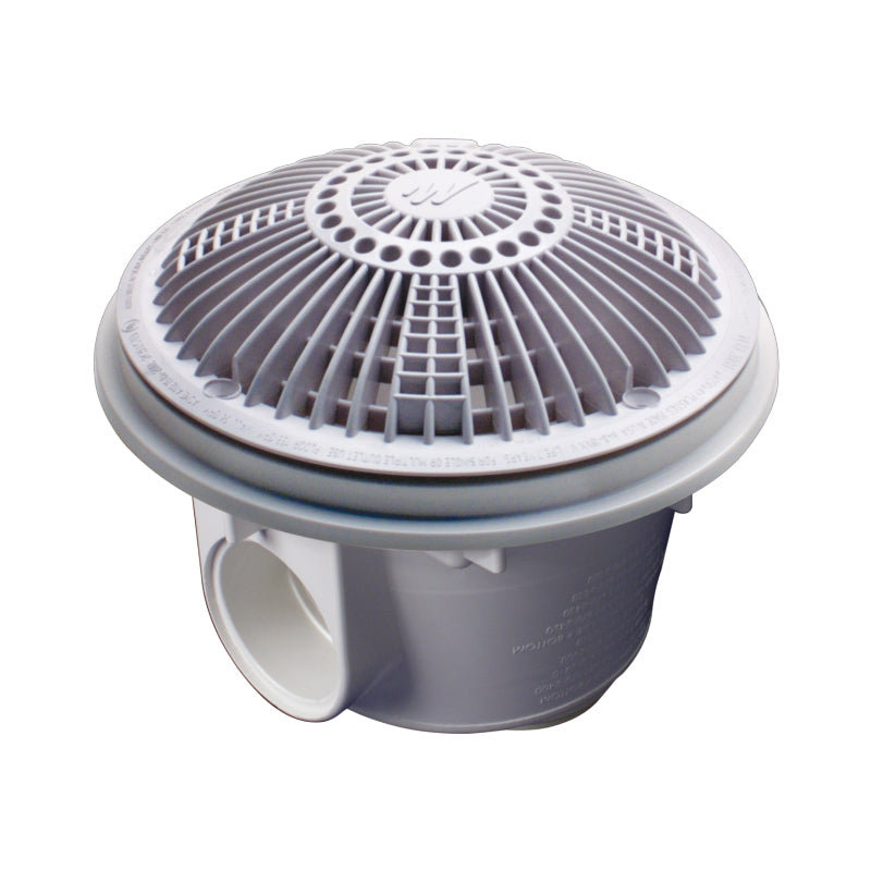 Waterway Vl Md with Tru Flo Drain Cover 8" 2" Slip White - 640-8800 V