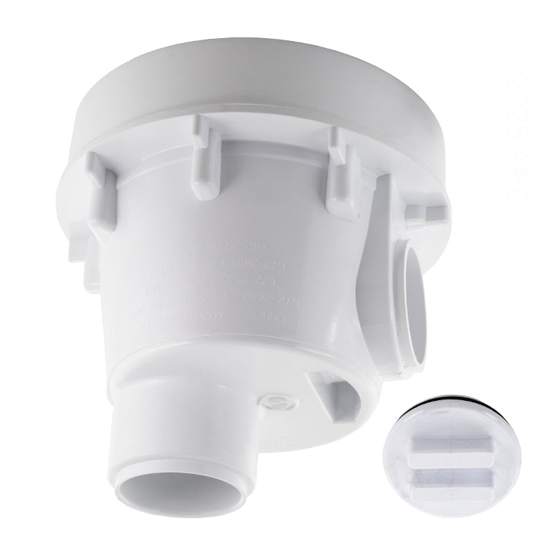 Waterway Main Drain Body Plug 8" 2" Slip White - 674-2550