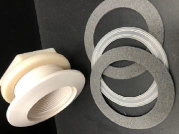 Waterway Return Wall Fitting Assembly 1.5"FPT White - 400-9170