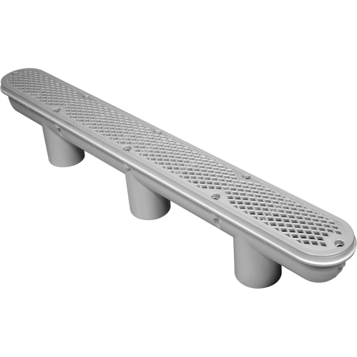 Waterway Concrete Diamond Strip Drain 32" Channel White - 640-1360 V