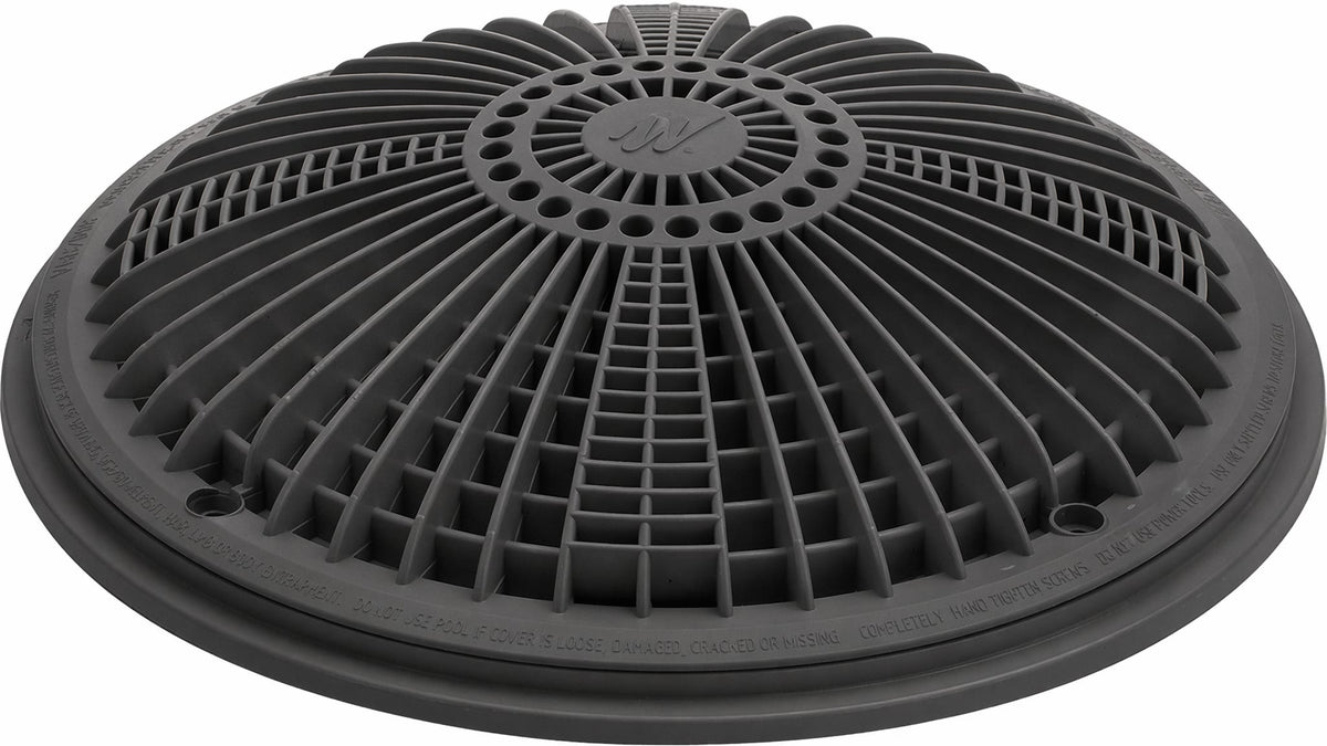 Waterway Tru Flo Suction Cover & Frame 10" Dark Gray - 640-1909-DKG V