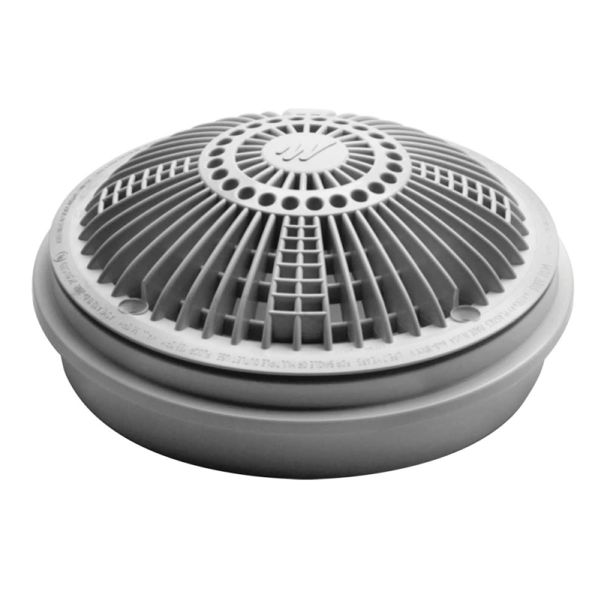 Waterway Main Drain Cover & Collar Assembly 8" Gray Tru Flo - 640-2347 V