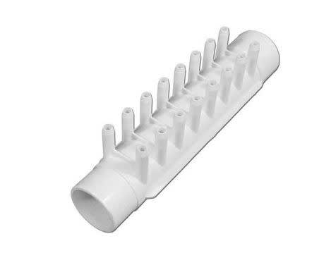Waterway 3/8"SB Ports Manifold 1.5"Sx1.5"SPGx16 - 672-0420