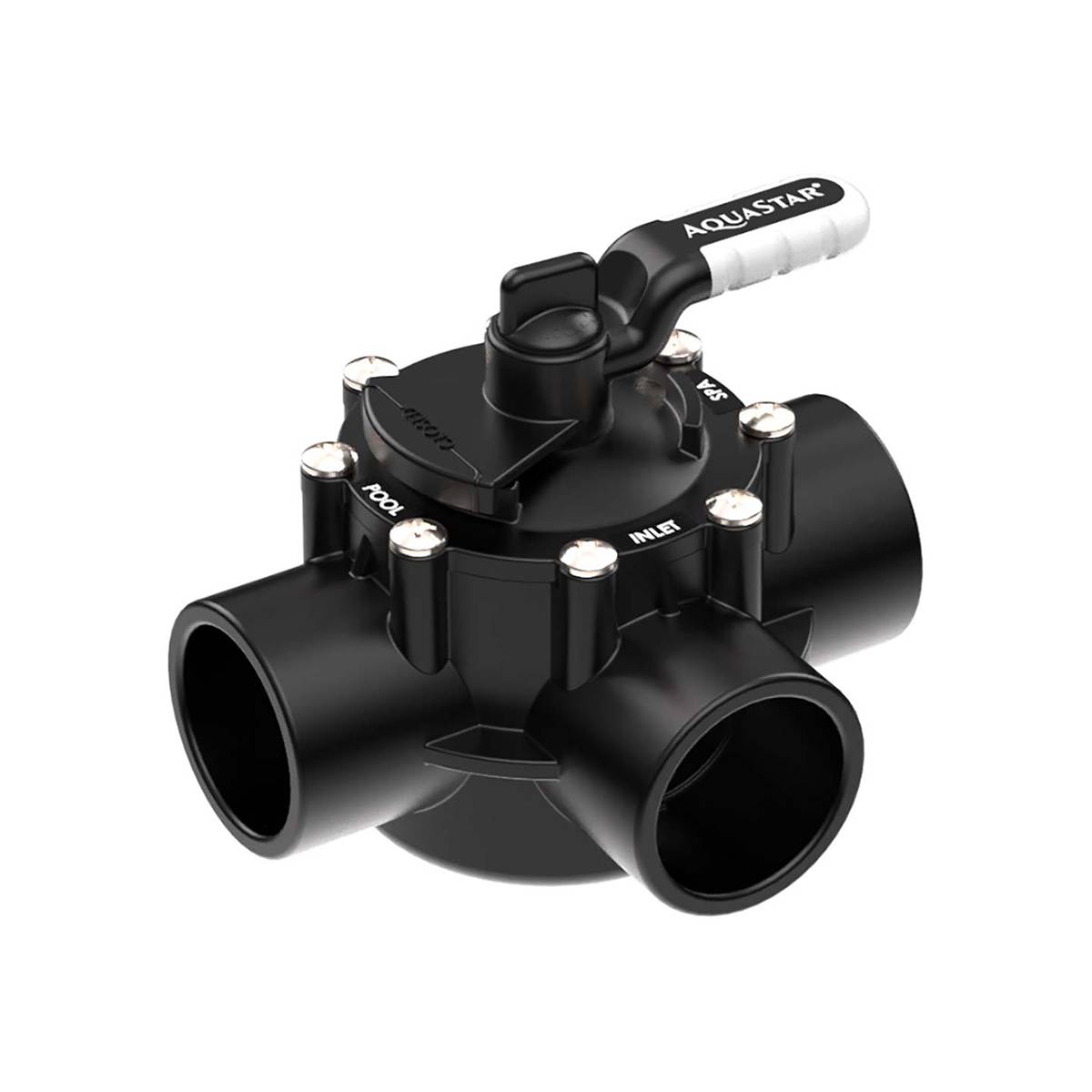 AquaStar FlowStar 3-Way Valve 1.5'' Socket x 2'' Spigot - AV3W15C