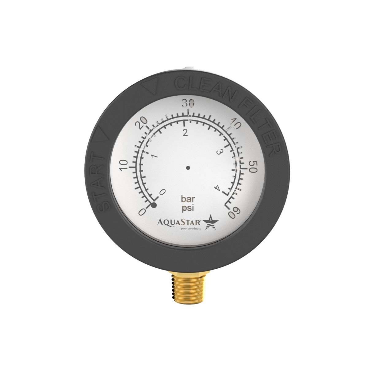 AquaStar Pool Products Pressure Gauge with Boot Pipeline Filter - PF2011