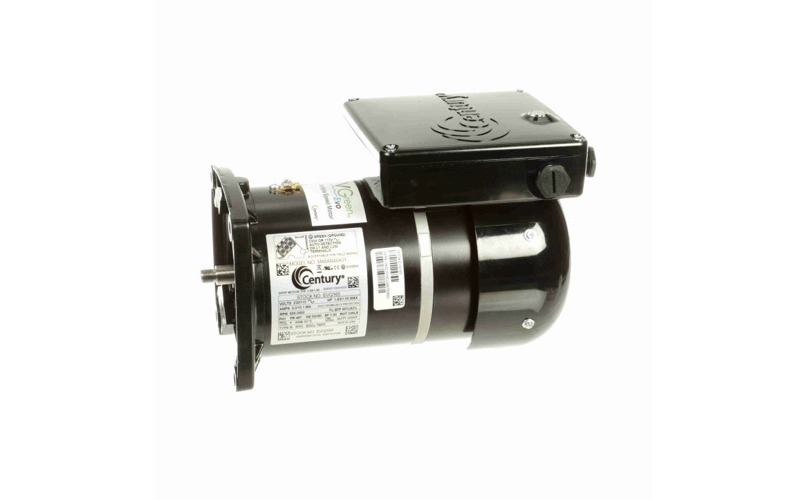 Century VGreen EVO Variable Speed Motor Sq. Flange .75 to 1.65 HP 230/115v | EVQ165
