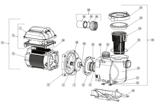 Pool equipment parts diagrams