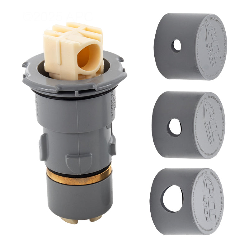 Hayward Paramount Step Nozzles W/Nozzle Caps Light Gray - 004552503208