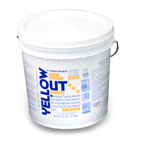 Coral Seas 17616COR 20 lb Pail Yellow Out® Algaecide