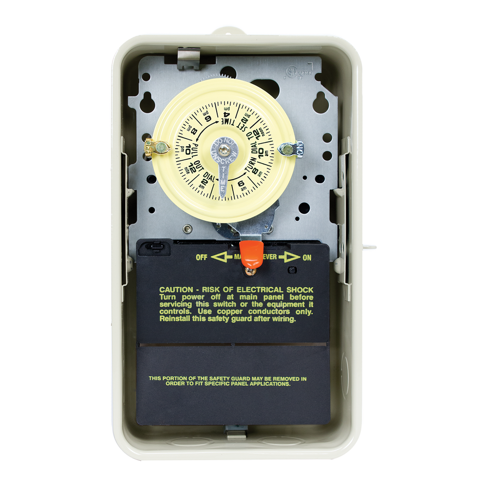 Intermatic T100 24-Hour DPST Mechanical Time Switch, Metal Enclosure, 208–277V T104R3 Parts & Diagram