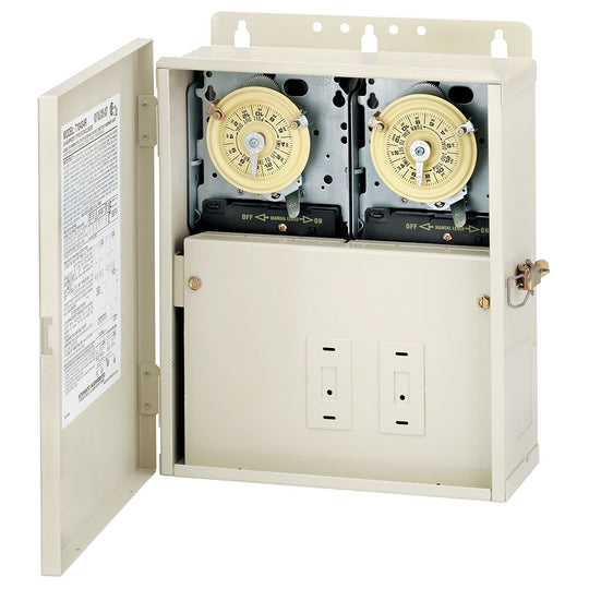 Intermatic T10000R Control Panel, Two T104M Mechanisms T10404R Parts & Diagram