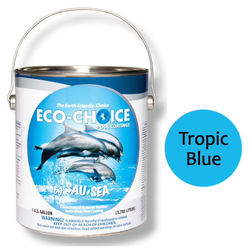 SAU-SEA Semi-Gloss Rubber Tropic Blue - 1 Gallon - 1ECSGRTB