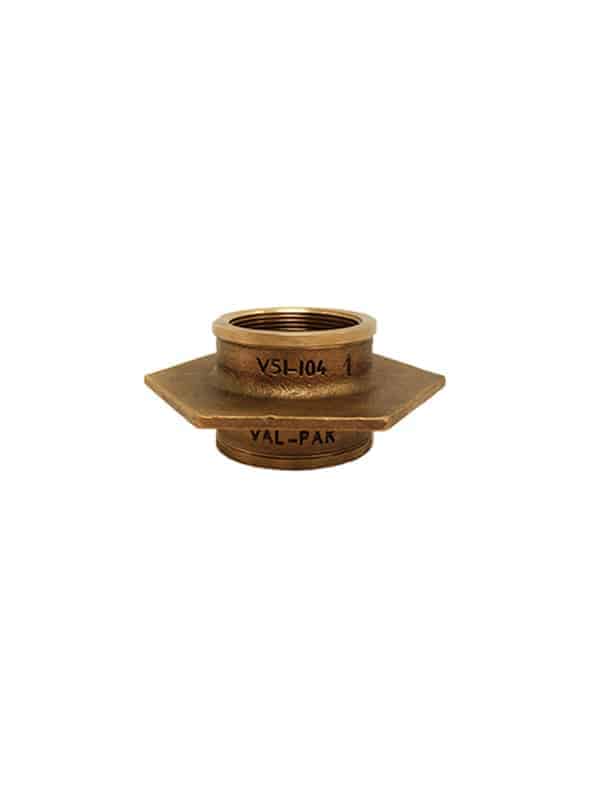 Val-Pak 2" NPT No Leak Flange Fitting w/ Bonding Screw Tapered/Tapered Bronze - V51-104-1