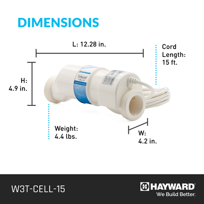 Hayward W3T-CELL-15 Salt Cell Turbo Salt Cell 40K