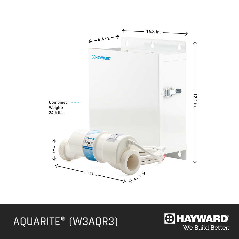 Hayward W3AQR3 AquaRite Chlorine Generator Salt System 15K Return
