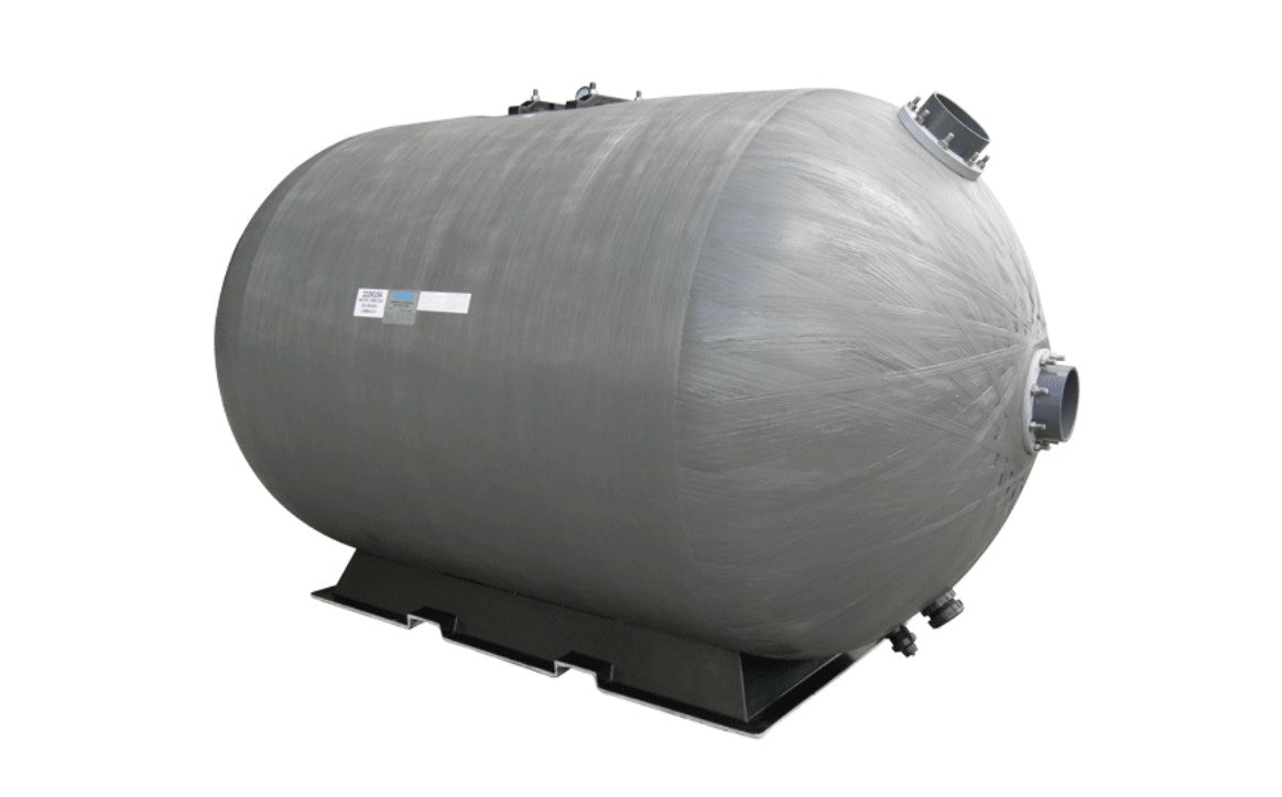 Waterco Micron 2229091R 48" x 91" M/H Right Micron Horizontal Commercial Sand Filter