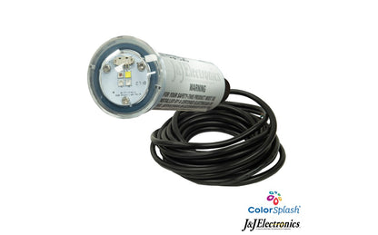 J&J Electronics 25013 ColorSplash® VÜ RGB-W 1.5" LED Nicheless Pool and Spa Fixture 12V 20W 50' Cord