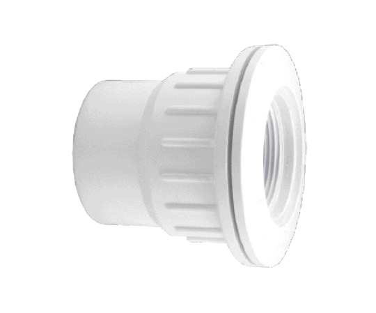 Zodiac Fiberglass Wall Fitting W Gskt Gray - 25523-501-100