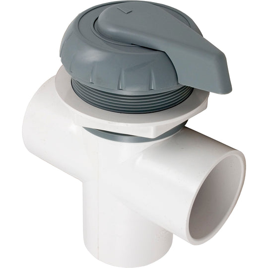 Horizon SPA & Pool Parts 3-PORT Hydroflow Valve 11-4000GRY 2" Gray - 26-470-1021
