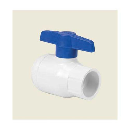 1/2" Slip White PVC 150 psi Utility Ball Valve | 2622005