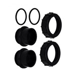 Pentair 270100 2" x 2.5" Black Valve Adapter Kit