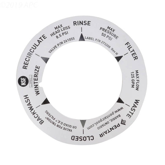 Pentair Label 2 In Sand Mpv - 273208