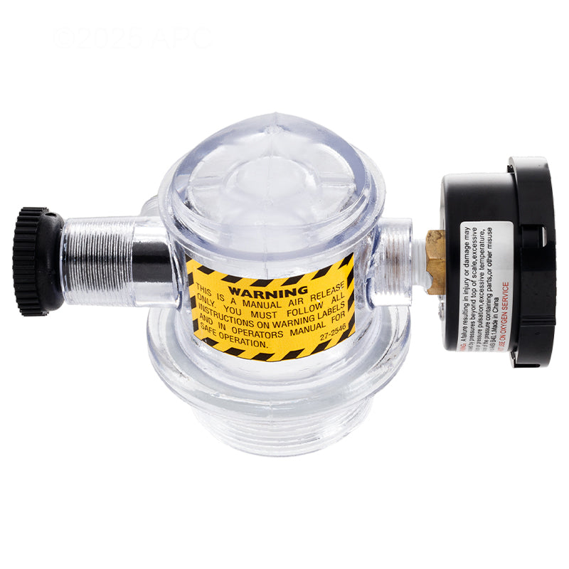 Pentair Clear Body Manual Air Relief Assembly - 273564Z