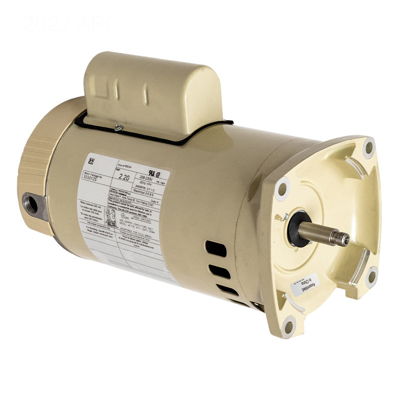 Pentair 355012S Square Flange Motor 1.5HP Energy Efficient 230V Almond