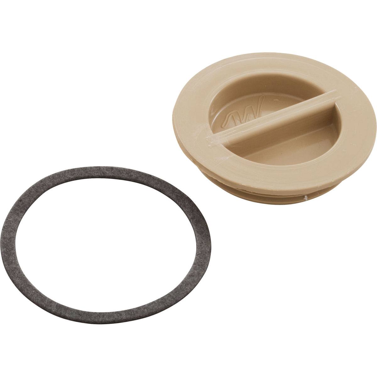 Waterway Flush Plug with Gasket 1.5"MPT Beige - 400-4149-BEI