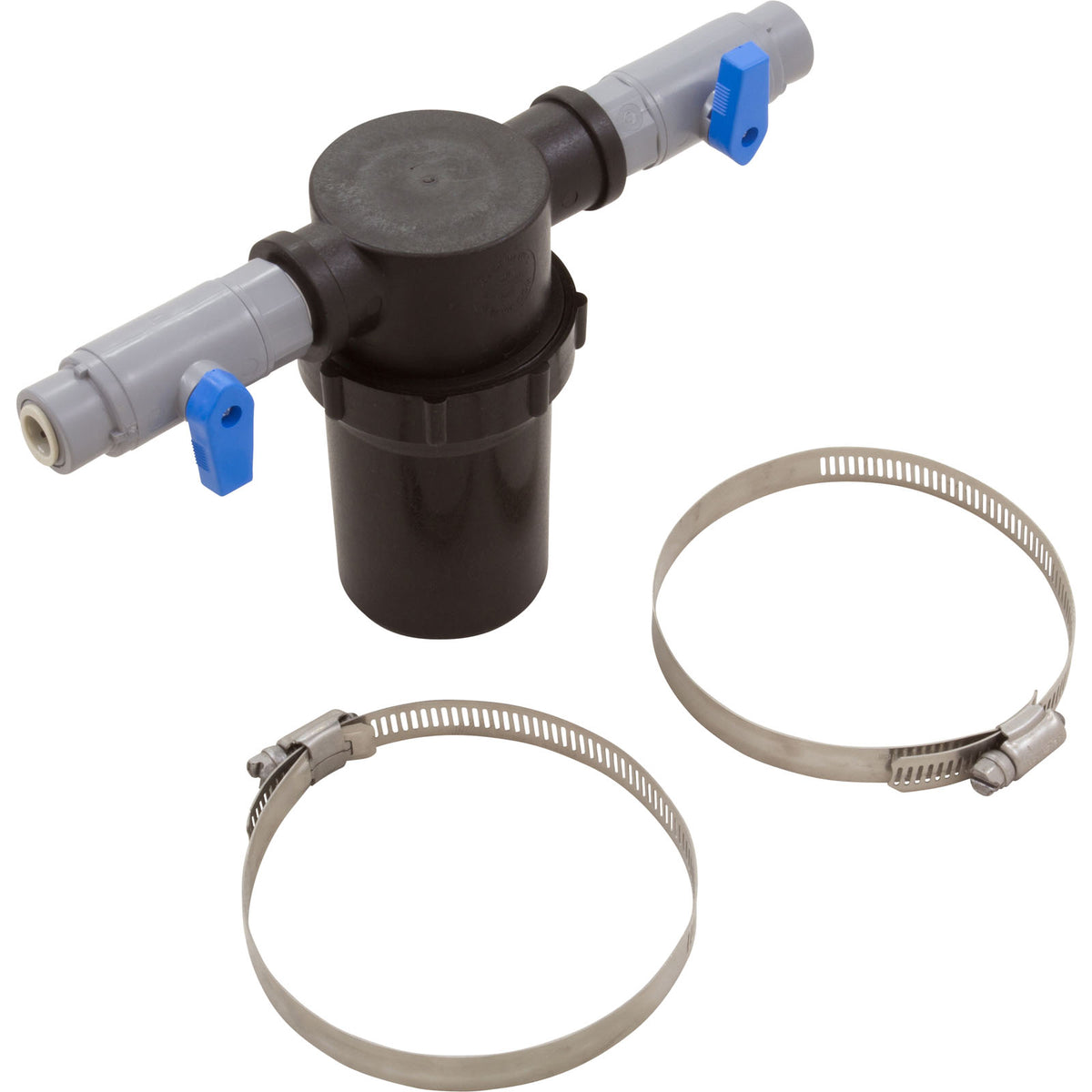 Rola-Chem Strainer Kit, Includes Strainer, (2) Shut Off Valves and (2) Hose Clamps for Mounting, Fits 3/8" Tubing - 5505