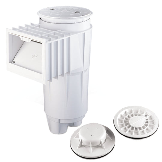 Pentair Water Pool and Spa Inc PVC Concrete Skimmer with Fv 2"S White Bermuda - 506308