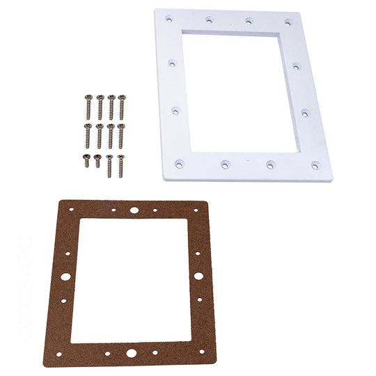 Pentair Water Pool and Spa Inc Std Throat Face Plate Kit White Bermuda Skimmer - 516264