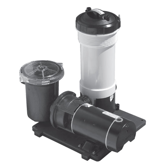 Waterway™ TWM 520-4010 50 SqFt Cartridge Filter System with 3' NEMA Cord and Trap 1HP