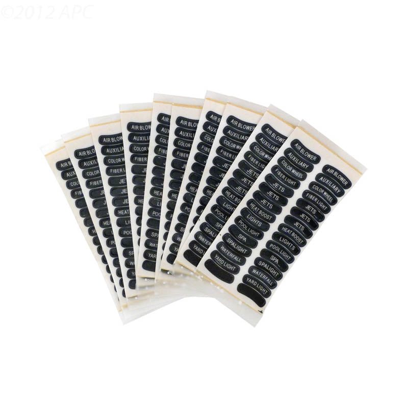 Pentair Label Set For Is4 Spa Remote (10 Pack Sold As Eaches) - 520173Z