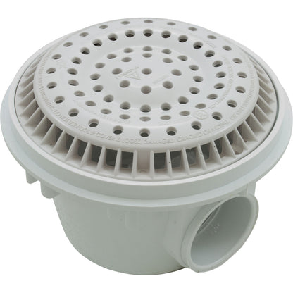 Waterway Conc Anti-Vortex Main Drain 2"S 8" White - 640-2520 V