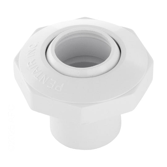 Pentair Water Pool and Spa Inc Insider Eyeball Fitting 1"S White Economy - 542000