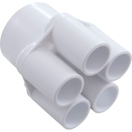 Waterway Manifold 2"S X (5) 3/4"S Manifold 2IN Slip (5) 3/4 S Ports - 672-4400