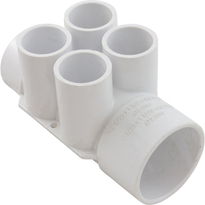 Waterway 4 Port Mani. 1 1/2"S X 1 1/2"Spg X (4)3/0.666666666666667 - 672-4190
