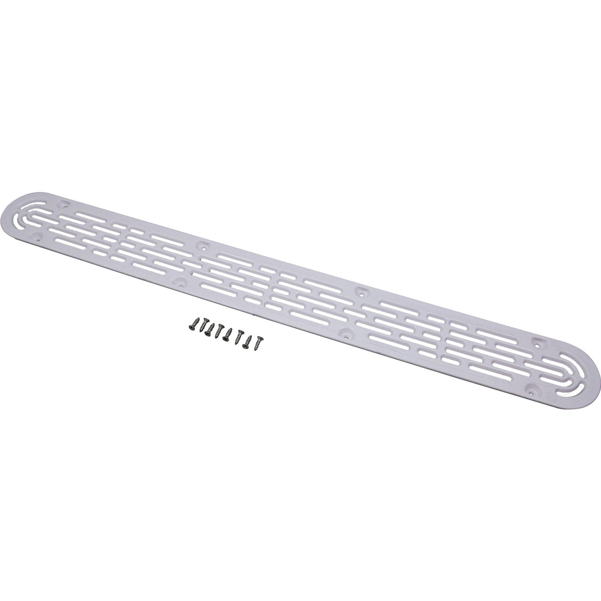 AquaStar Pool Products Channel Drain Suct Outl No Frm White Flt Grate 32" - 32CDFLNFK101