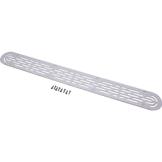 AquaStar Pool Products Channel Drain Suct Outl No Frm White Flt Grate 32" - 32CDFLNFK101